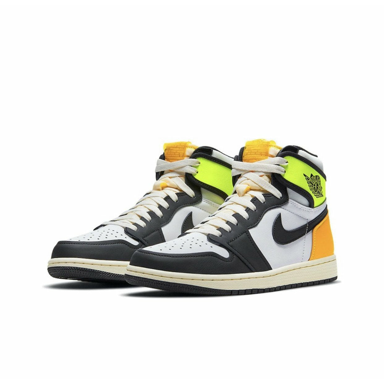 JORDAN 1 RETRO HIGH WHITE BLACK VOLT UNIVERSITY GOLD