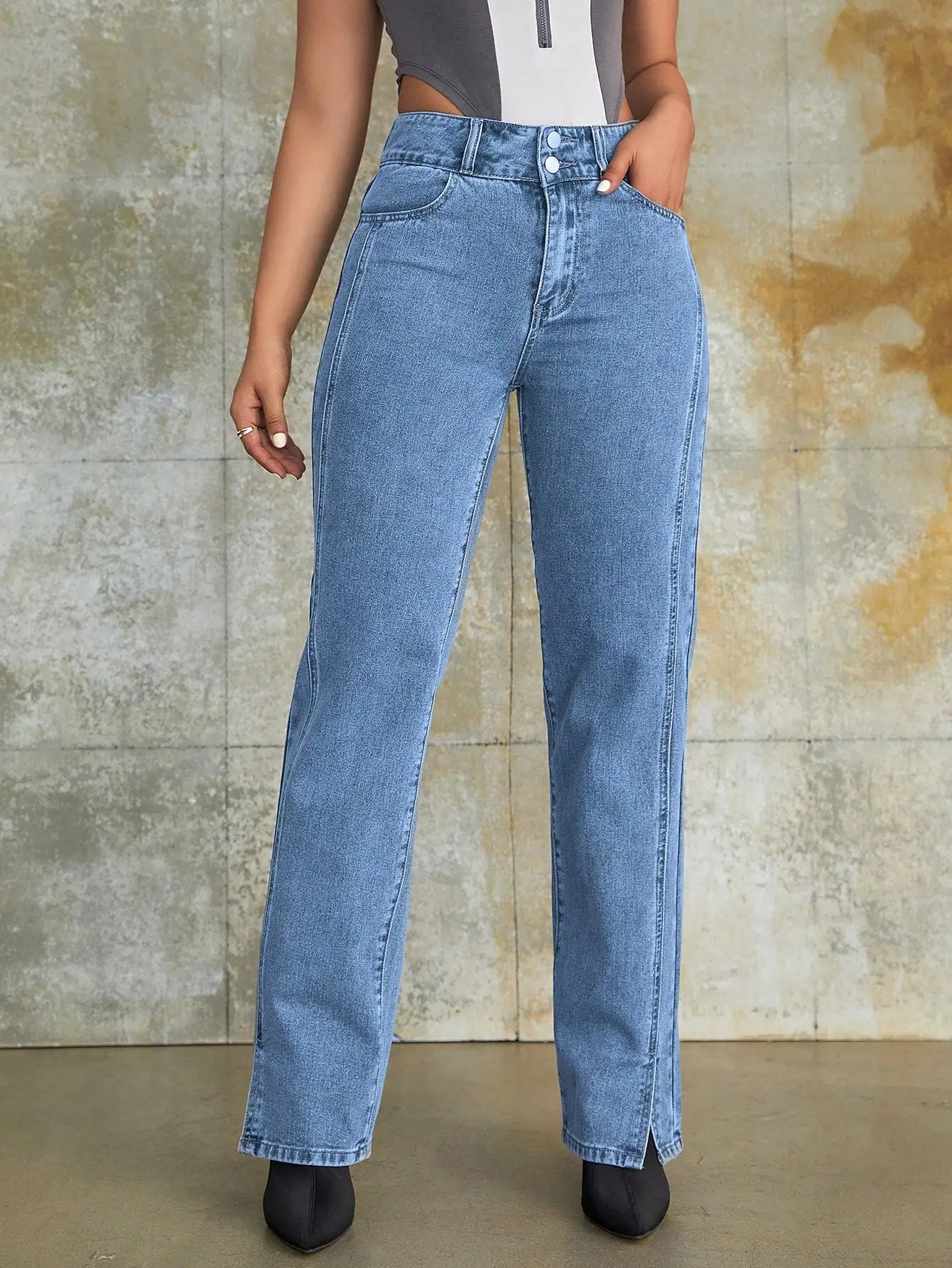 High Waist Denim Jeans