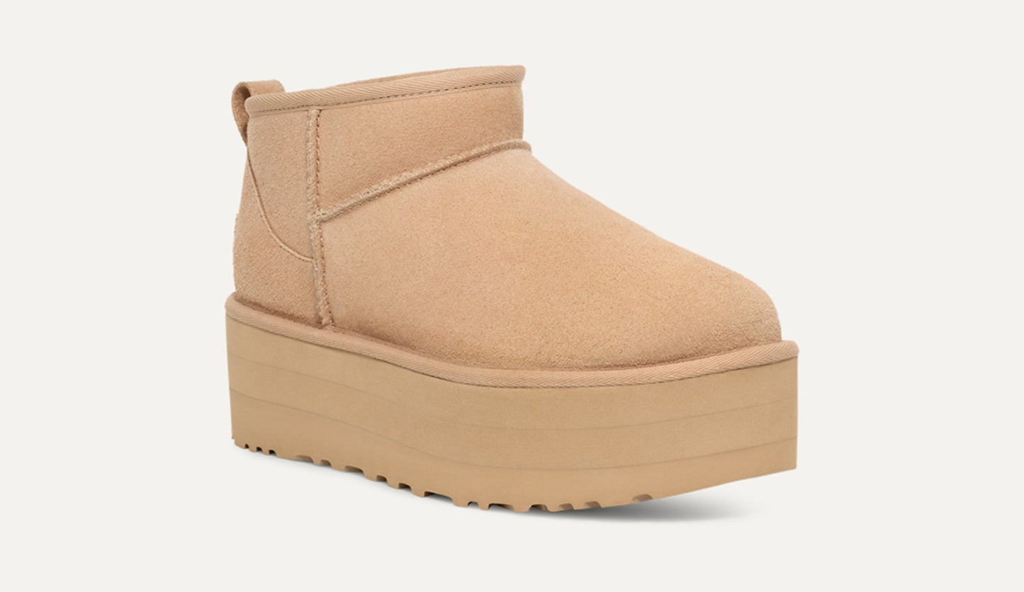 UGG Classic Ultra Mini Platform Driftwood / White Pepper