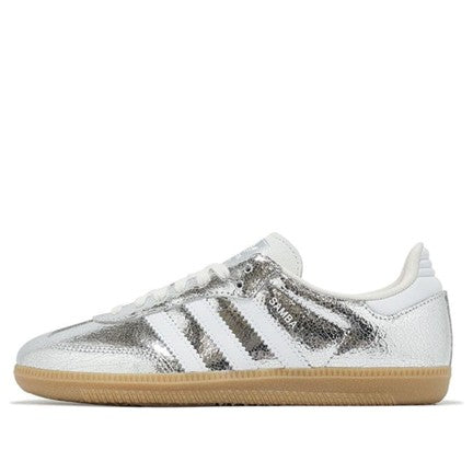 Adidas Samba OG 'Silver Metallic Cracked Leather' – Women’s