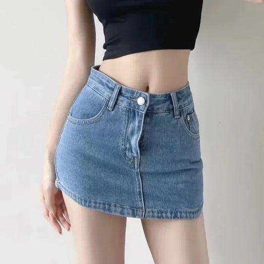 Denim Short Skirt For Women