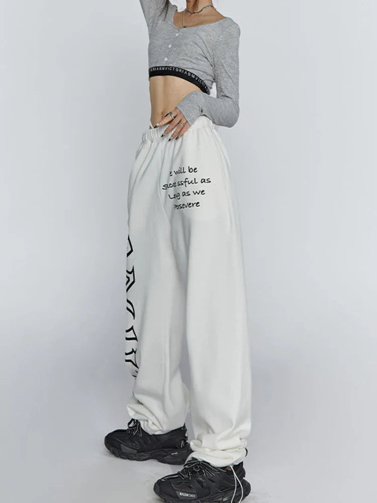 Sweatpants American Letter Print