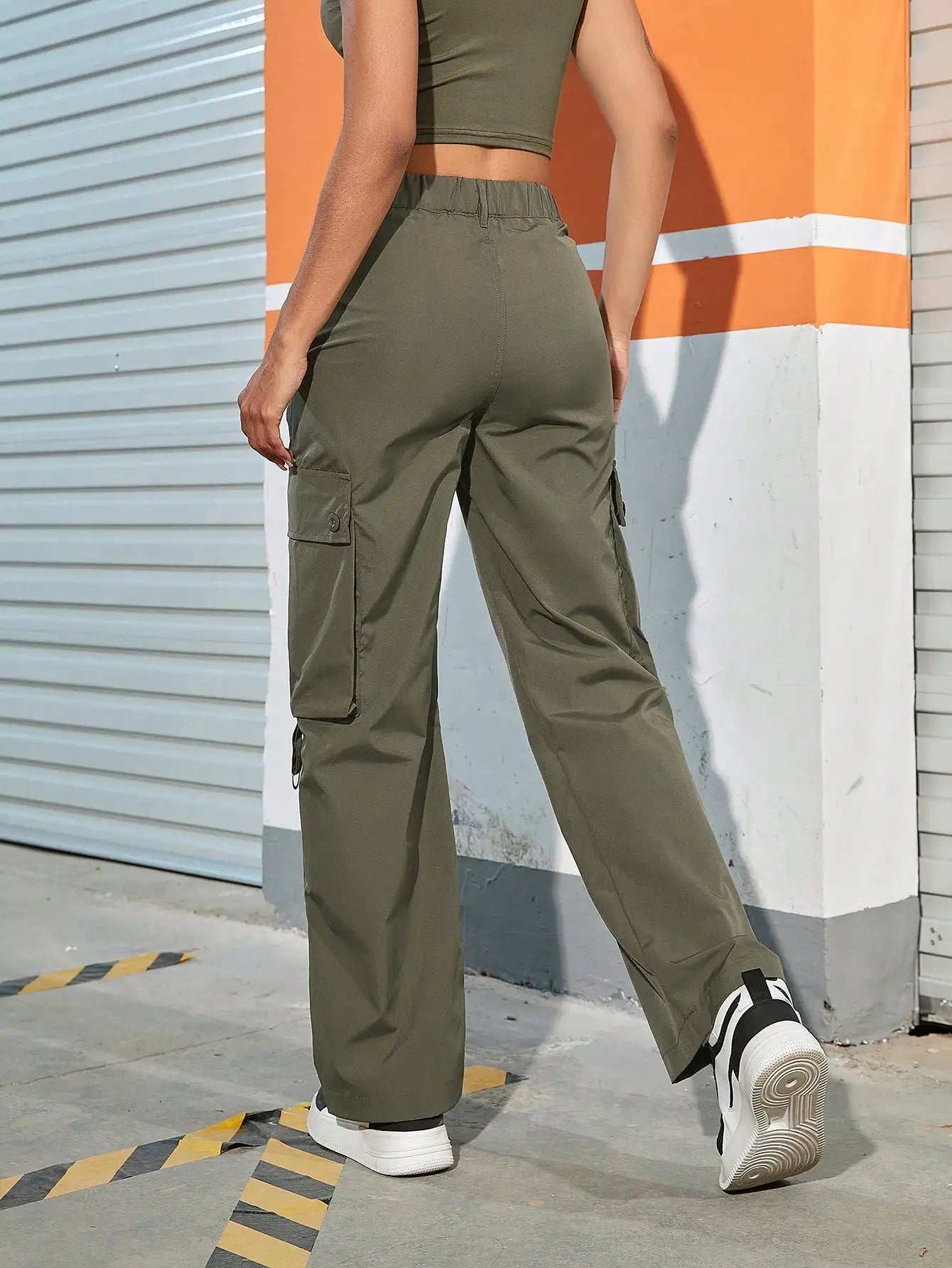 Straight Leg Cargo Pants