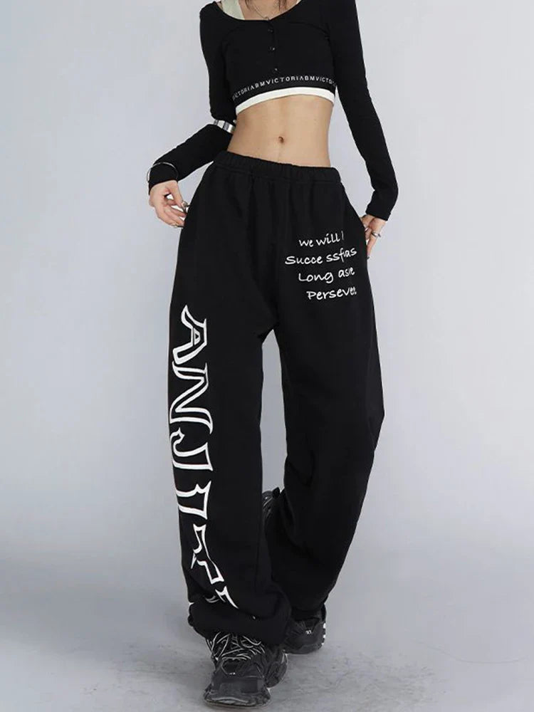 Sweatpants American Letter Print