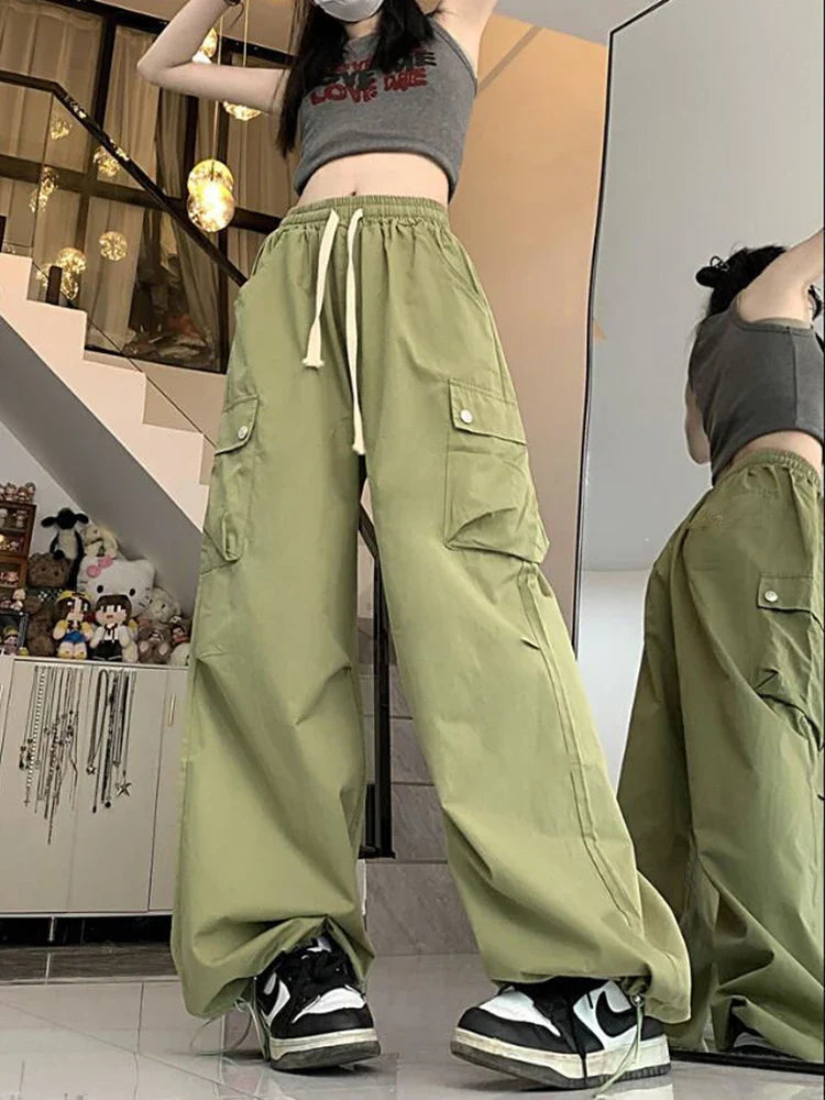 High Waist Wide Leg Cargo