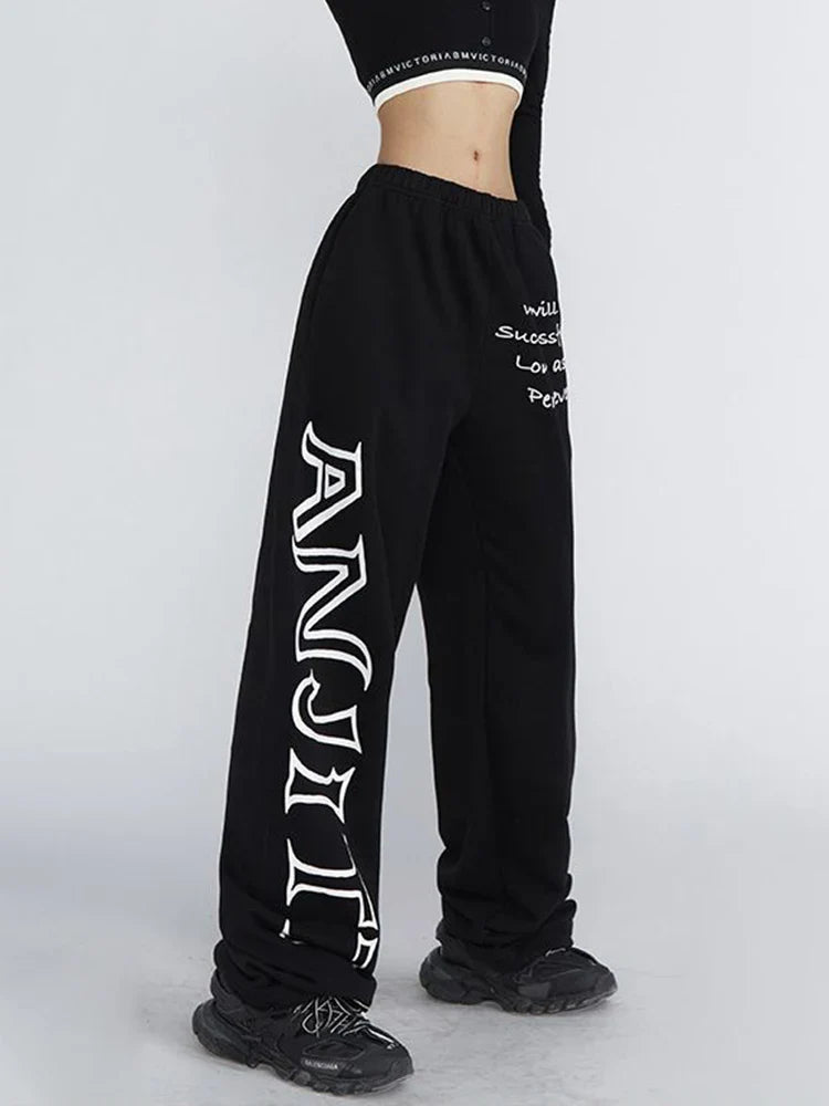 Sweatpants American Letter Print