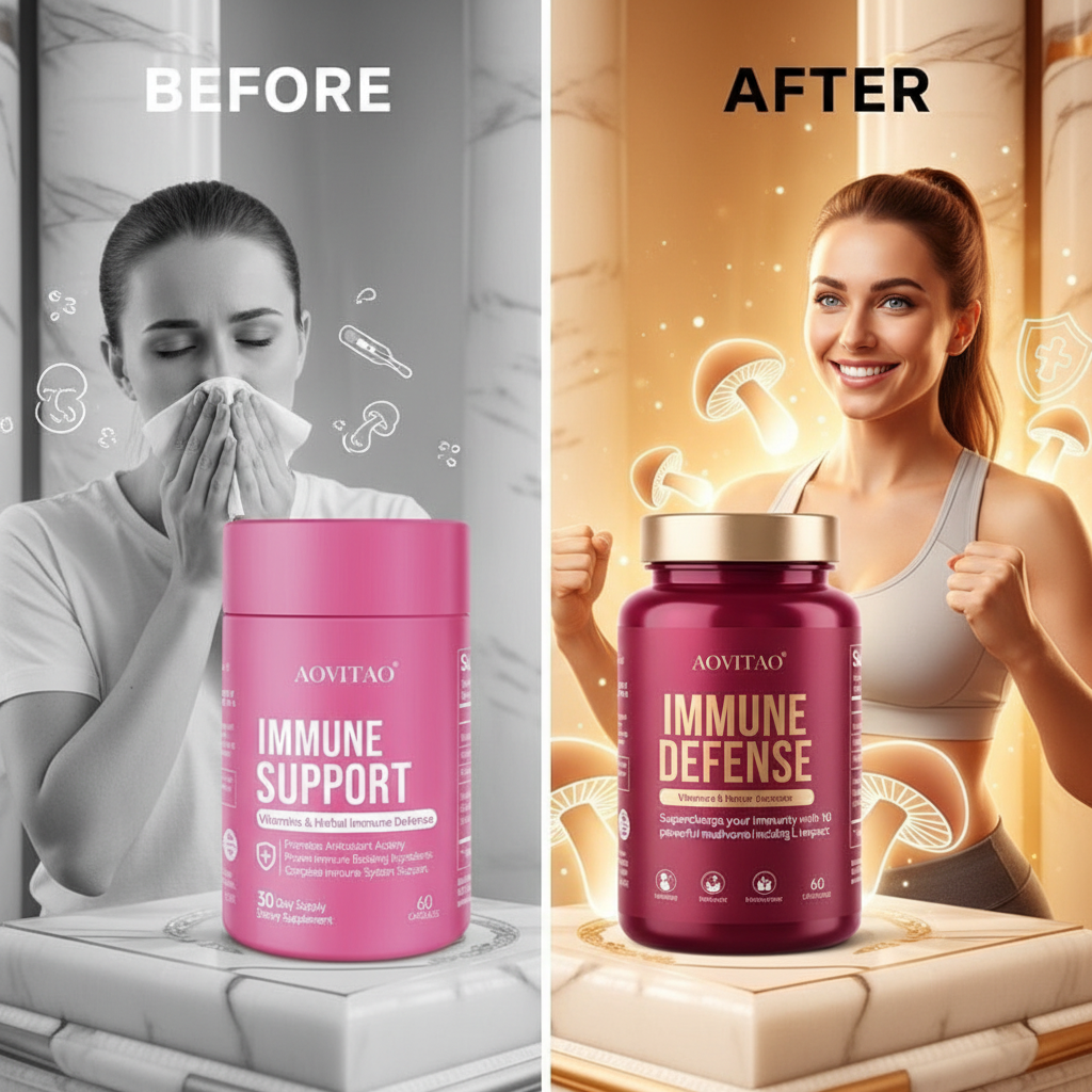 Immune Defense Mushroom Supplement For Women.